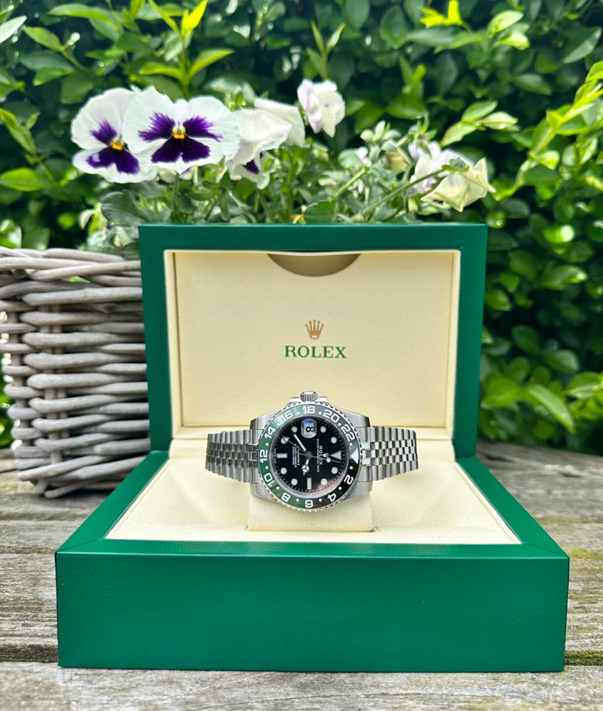 Rolex GMT-Master ll Sprite, Handtassen en Accessoires, Sporthorloges, Ophalen of Verzenden, Waterdicht, Nieuw, Zwart