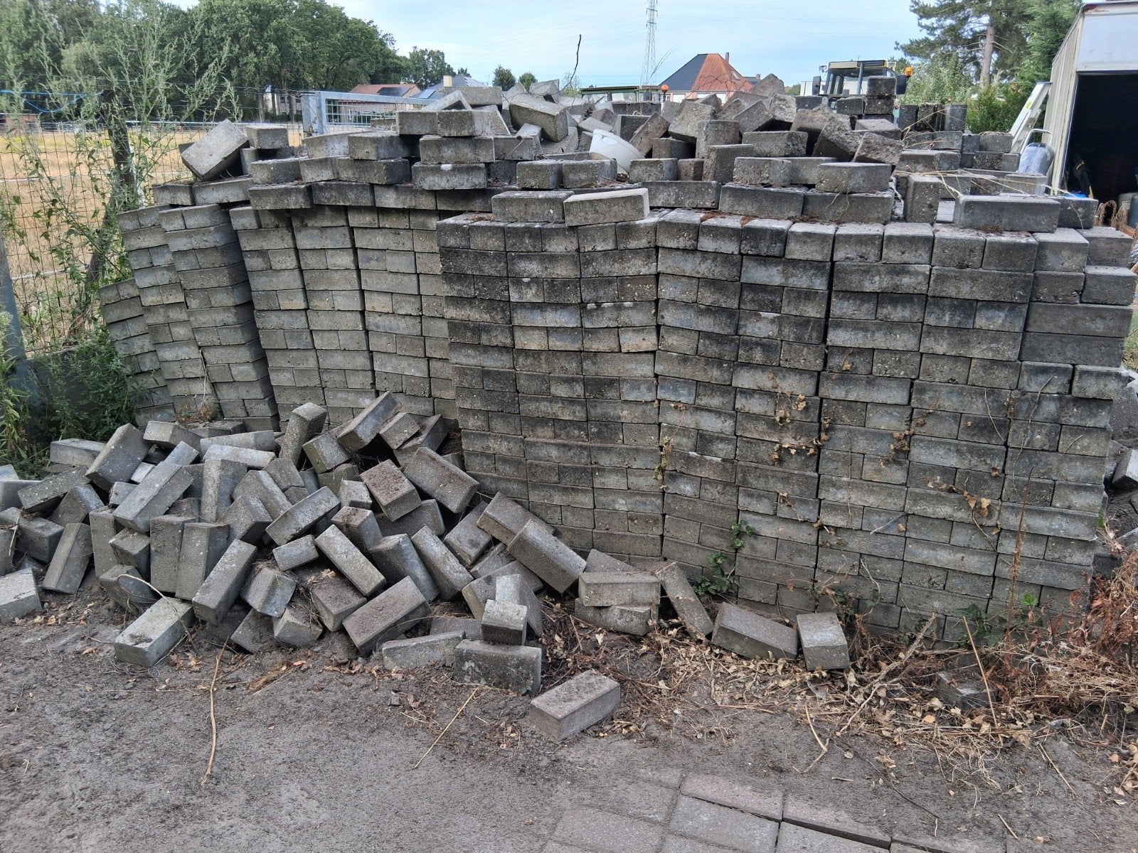 klinkers, Tuin en Terras, Grind, Keien en Split, Ophalen of Verzenden, Gebruikt, Grijs