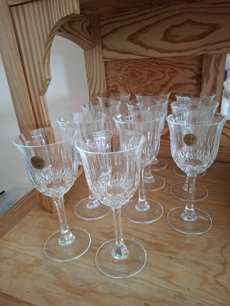 Kristallen glazen., Antiek en Kunst, Ophalen of Verzenden