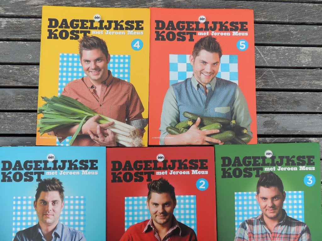 5 KOOKBOEKEN JEROEN MEUS, Boeken, Kookboeken, Gezond koken, Jeroen Meus, Zo goed als nieuw, Europa