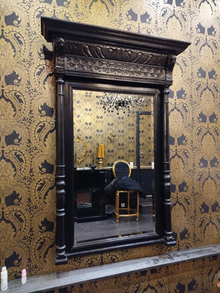 Miroir ancien, Antiquités & Art, Enlèvement, Rectangulaire, 50 à 100 cm, 100 à 150 cm