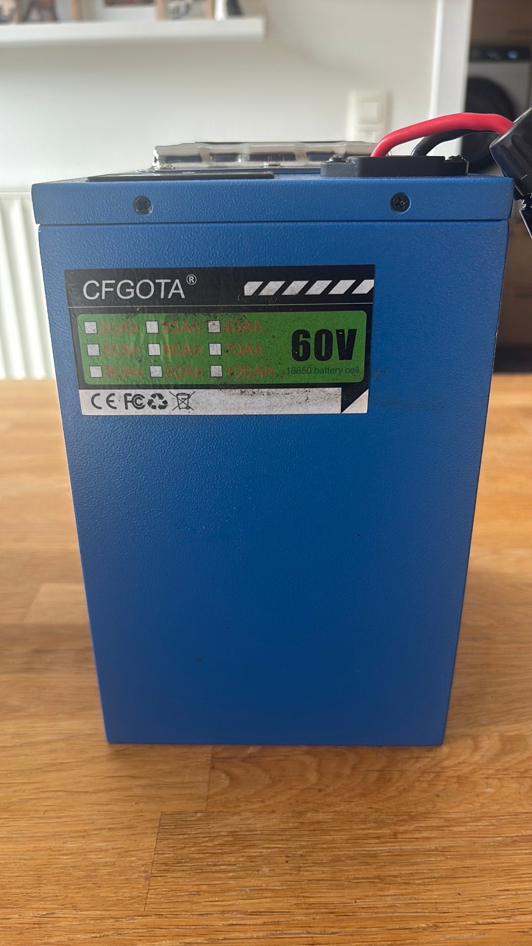 60v 20Ah batterij scootmobiel met lader, Auto-onderdelen, Gebruikt