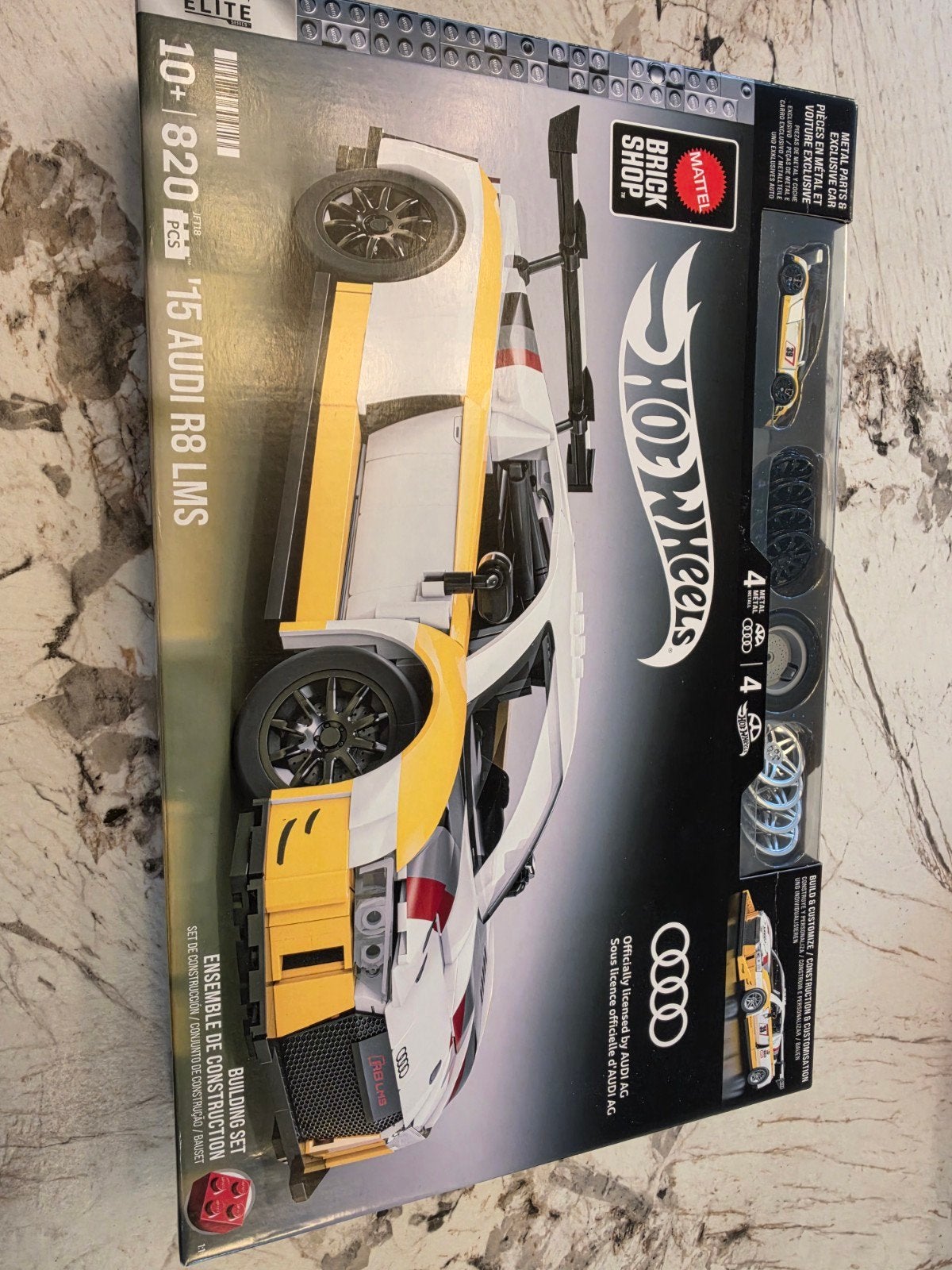 hot wheels brick shop Audi R8 LMS, Ophalen of Verzenden