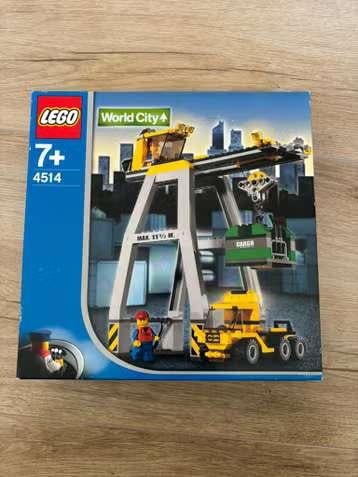 Lego (4514) World city-Vrachtkraan, Ophalen, City, Lego, Nieuw