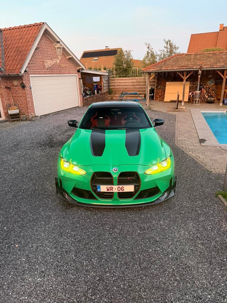 Capot en carbone M3 M4 G80 G82 Style CS, Enlèvement, Avant, Capot moteur