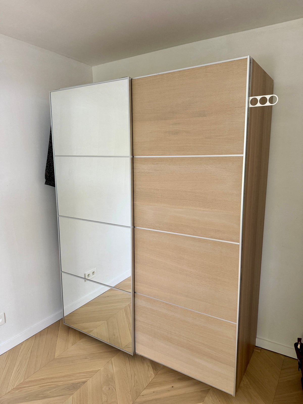 Ikea Pax spiegelkast eik 150x201x63cm, Ophalen, Gebruikt
