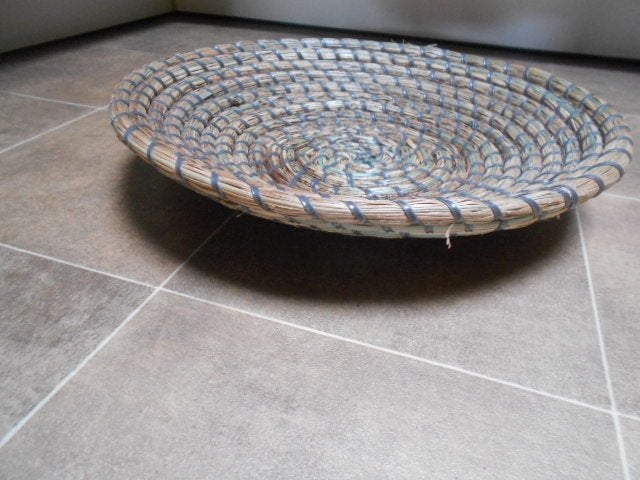 Corbeille ronde en osier, 31 cm, Enlèvement ou Envoi, Osier, Rond, Comme neuf