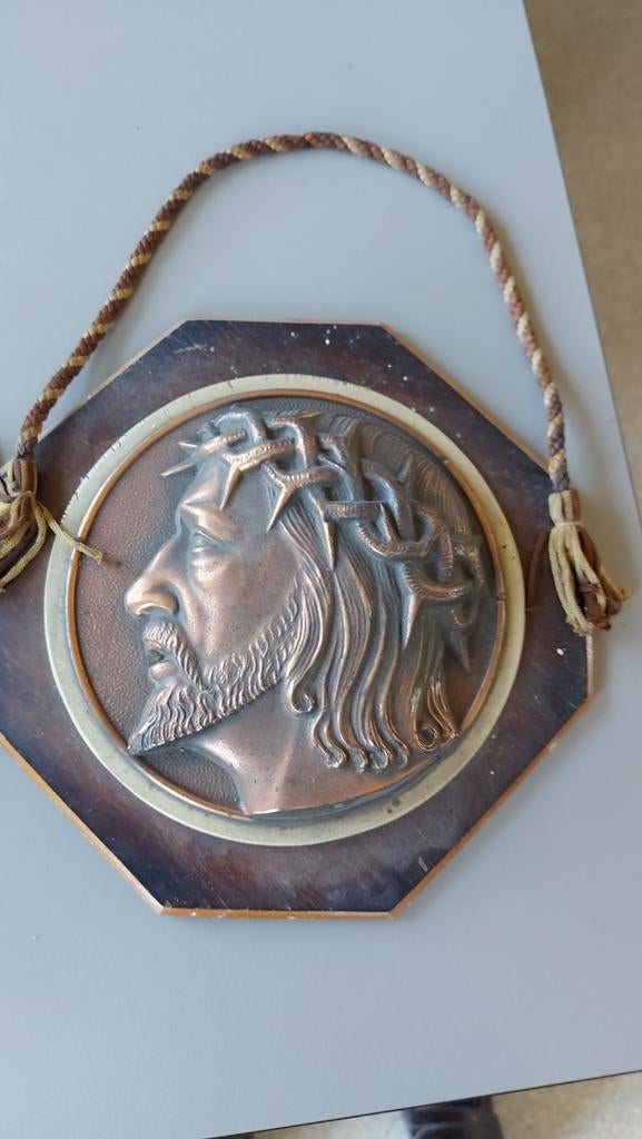 Antieke bronzen of koperen plaquette, Antiek en Kunst, Ophalen