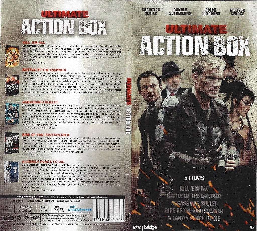 Ultimate Action Box 5 films - 3 dvd's, Cd's en Dvd's, Engels, Vanaf 16 jaar, Nederlands, Actie