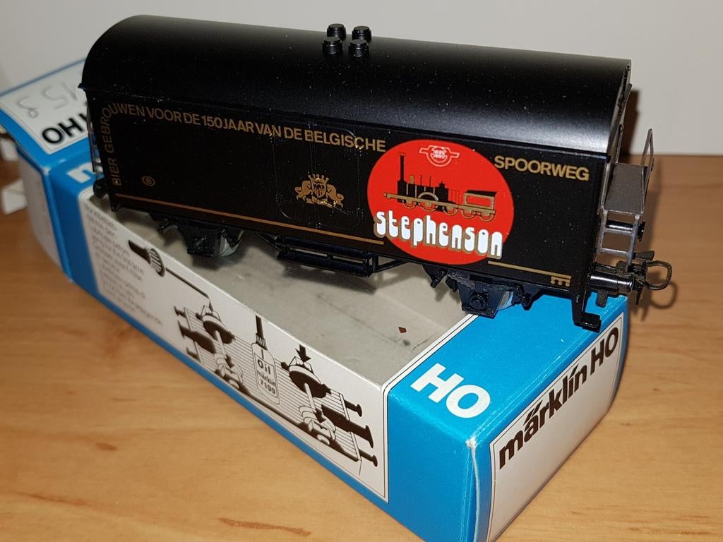 Wagon de marchandises Marklin HO Stephenson

Excellent état, Envoi
