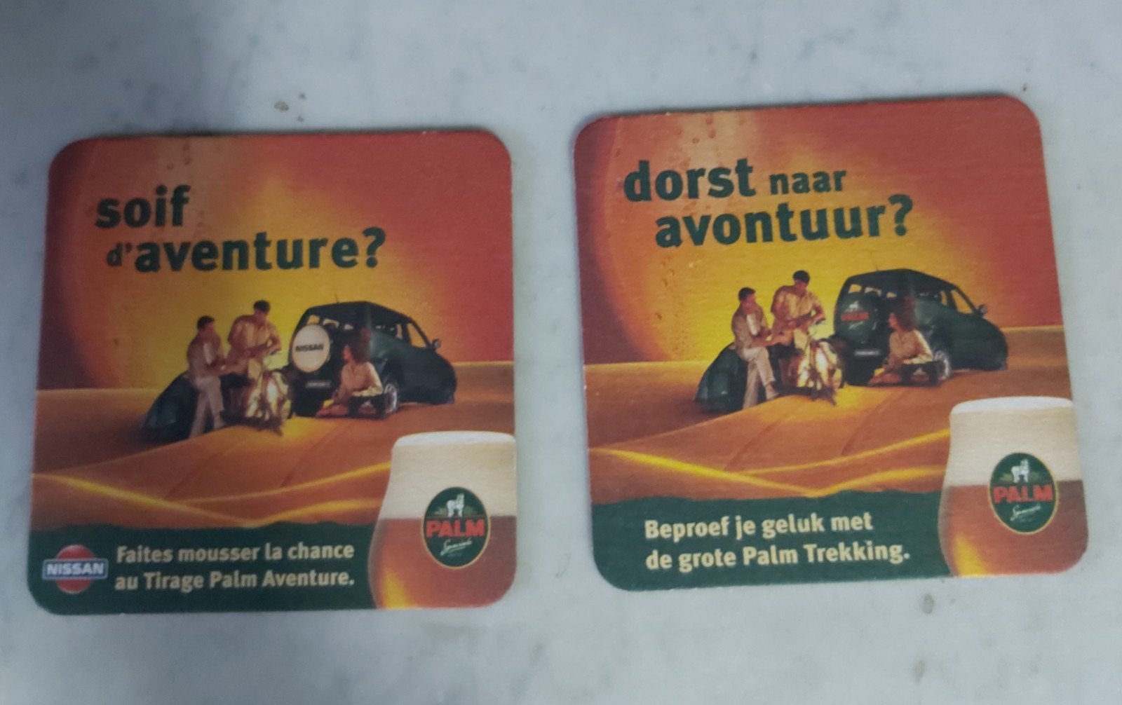 Palm Aventuur 2 bierviltjes, Ophalen of Verzenden