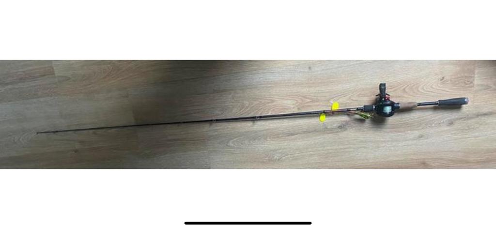 Roofvis baitcasters/hengels, Watersport en Boten, Ophalen, Zo goed als nieuw, Complete hengel