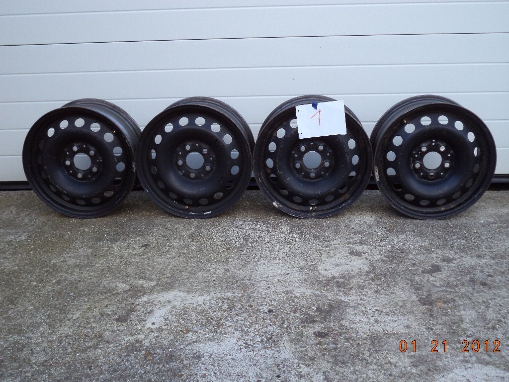4 stalen velgen, Auto-onderdelen, Ophalen, Velg(en), 16 inch, Bestelwagen