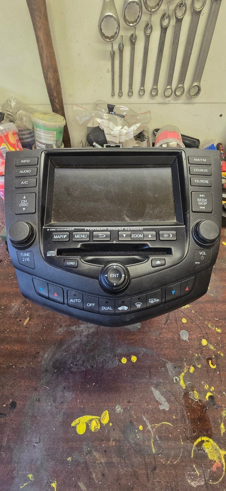 Honda accord cl7 cl9 oem radio met gps, Enlèvement