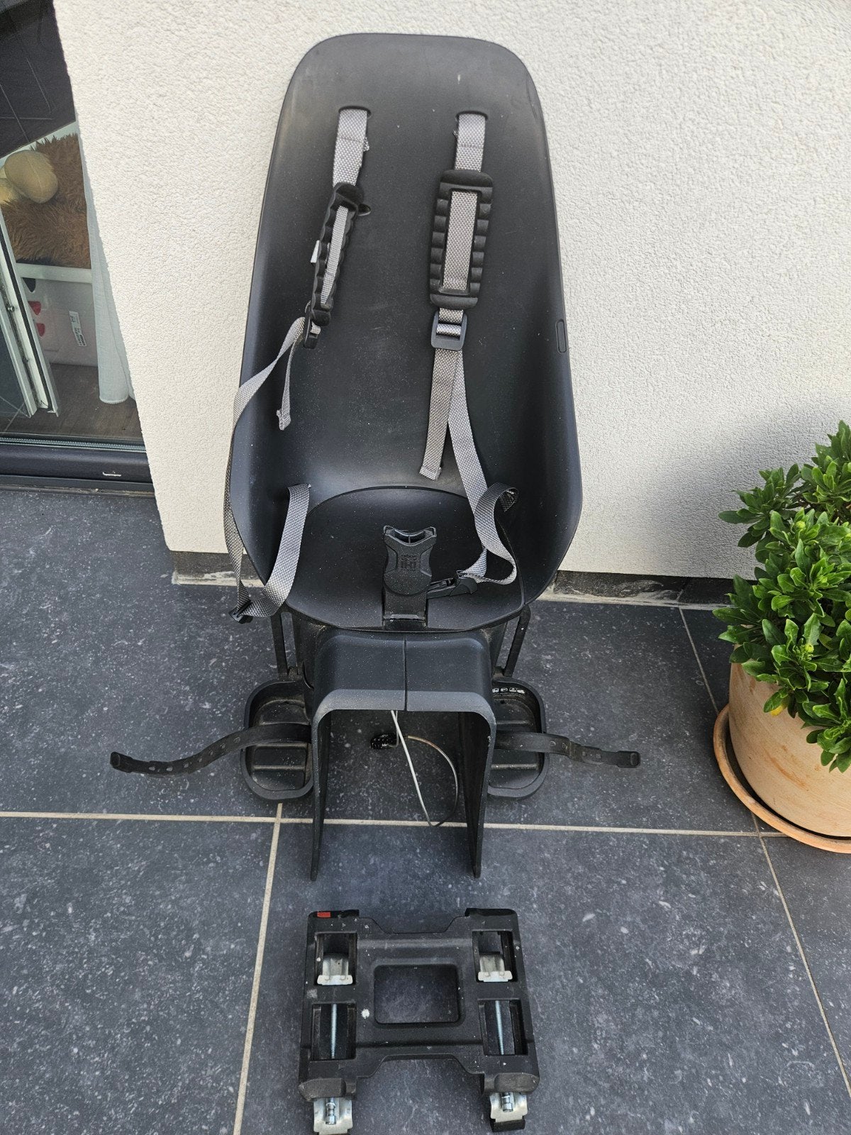 fiets stoel voor kind, Ophalen