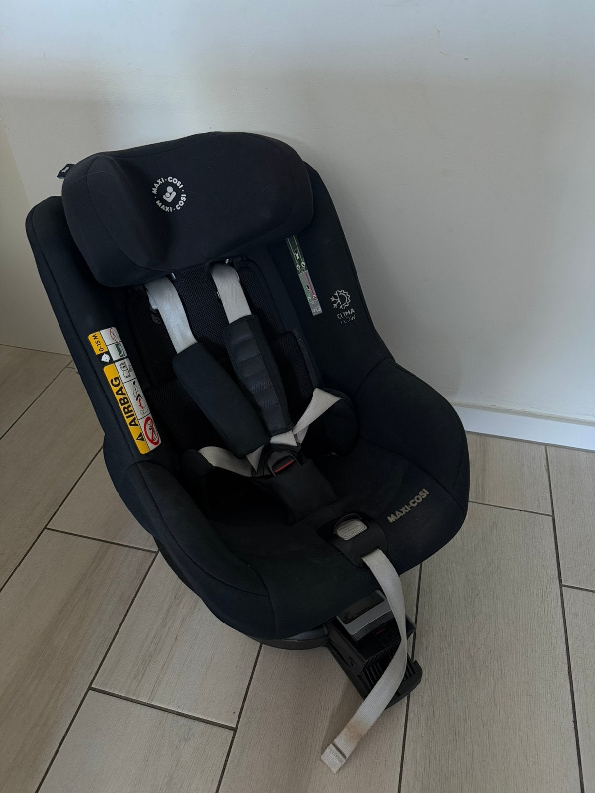 Draaibare autostoel - isofix - stone, Ophalen, 0 t/m 18 kg, Zo goed als nieuw, Isofix