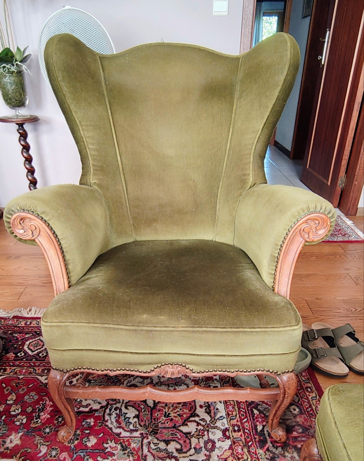 Magnifique ensemble vintage : 1 fauteuil classique + 2 faute, Enlèvement