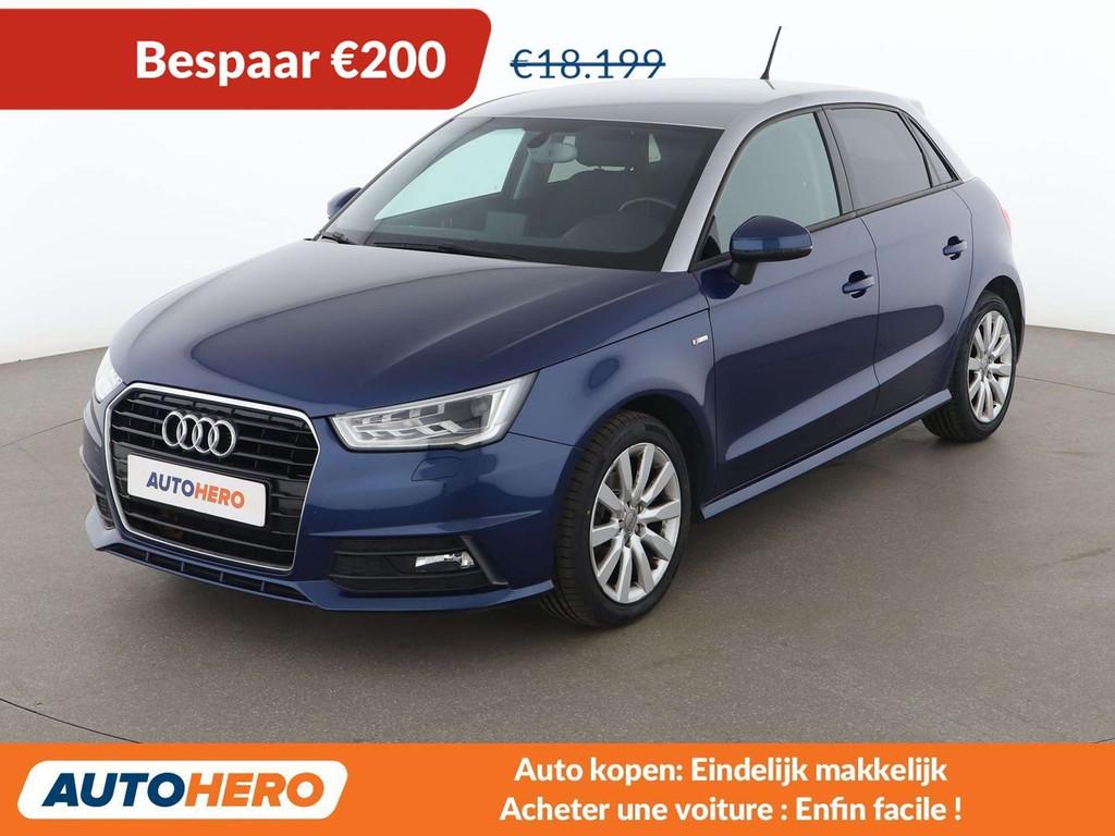 Audi A1 1.0 TFSI (bj 2018, automaat), Stof, Blauw, 5 zetels, 5 deurs