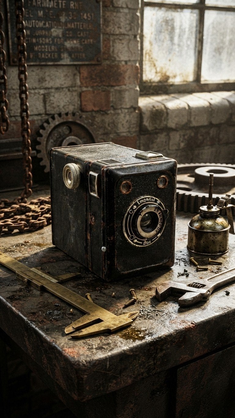 Braun fotocamera 1950 vintage, Enlèvement, Utilisé