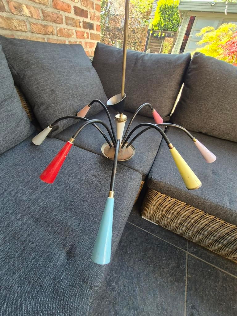 Hanglamp mid century,  luster , sputnik, Ophalen