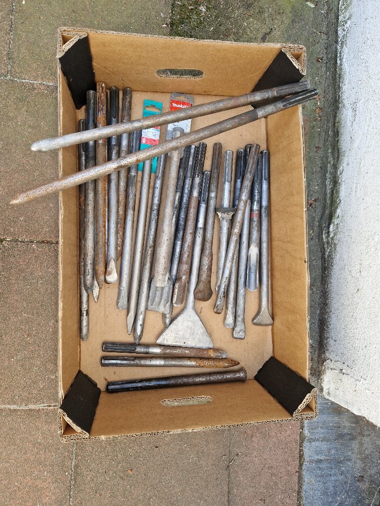 Breekhamer Beitels SDS PLUS - SDS MAX - TE-S, Doe-het-zelf en Bouw, Ophalen, Gebruikt, Boor- en/of Breekhamer, Klopboormechanisme