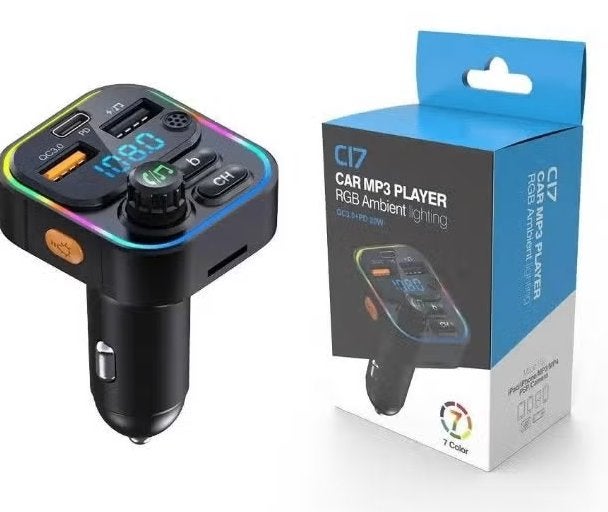 Auto MP3 speler / FM Transmitter met Bluetooth en oplader, Ophalen of Verzenden, Nieuw