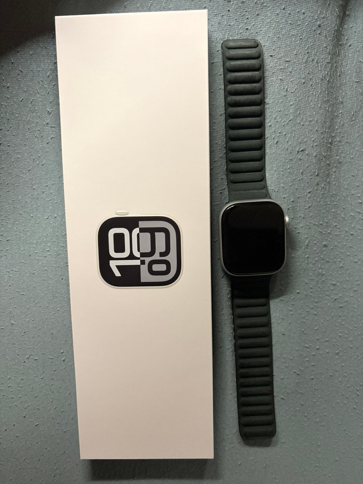 Apple watch series 10, Handtassen en Accessoires, Smartwatches, Ophalen, Gebruikt, Grijs, IOS