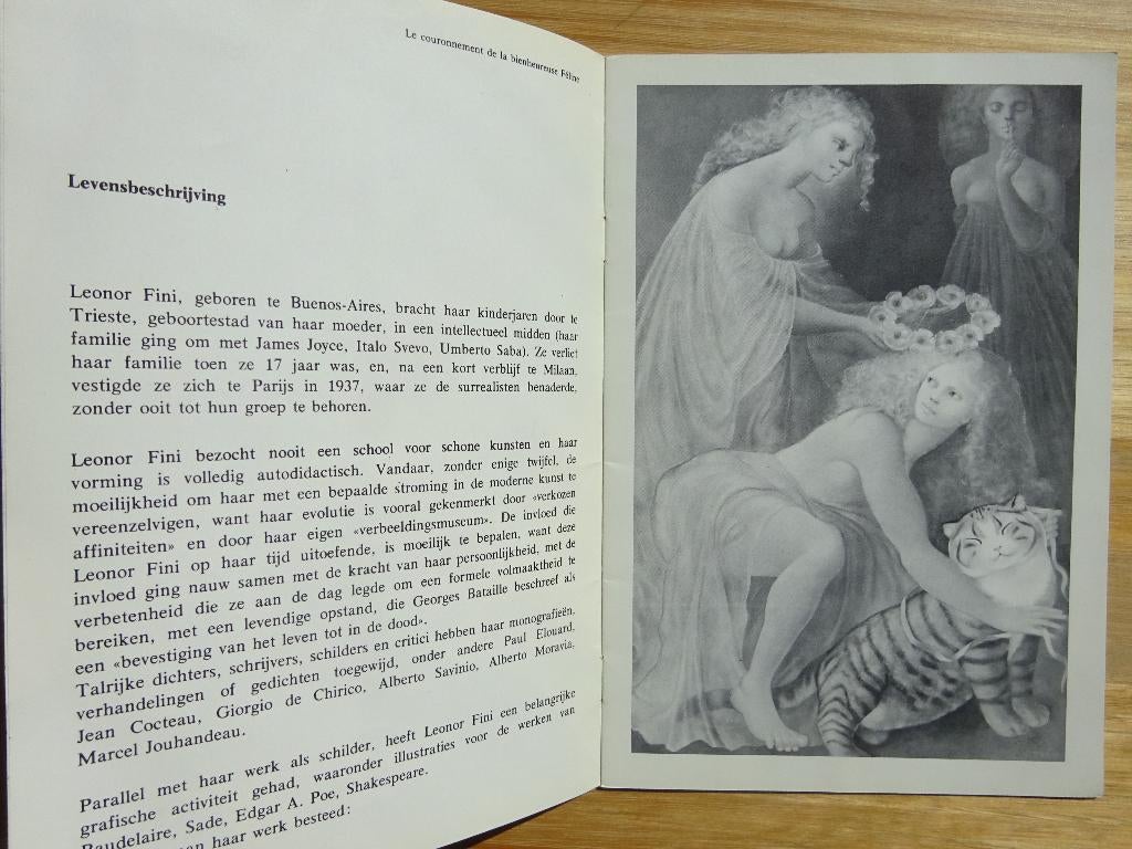 Leonor Fini, 1978 Brochure - Latem, Boeken, Ophalen of Verzenden, Gelezen, Folder