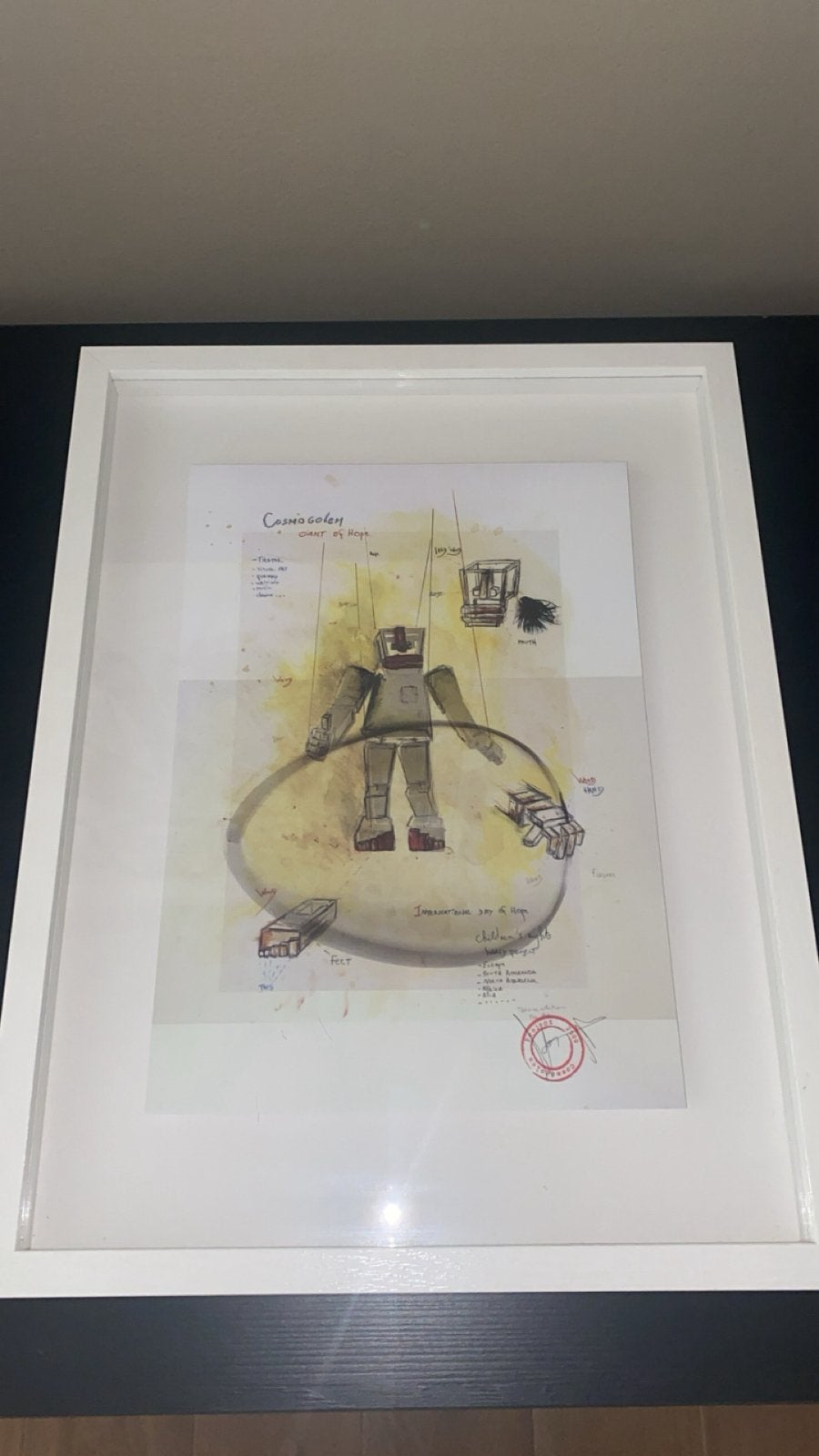 cosmogolem, Giant Of Hope, Enlèvement, Lithographie