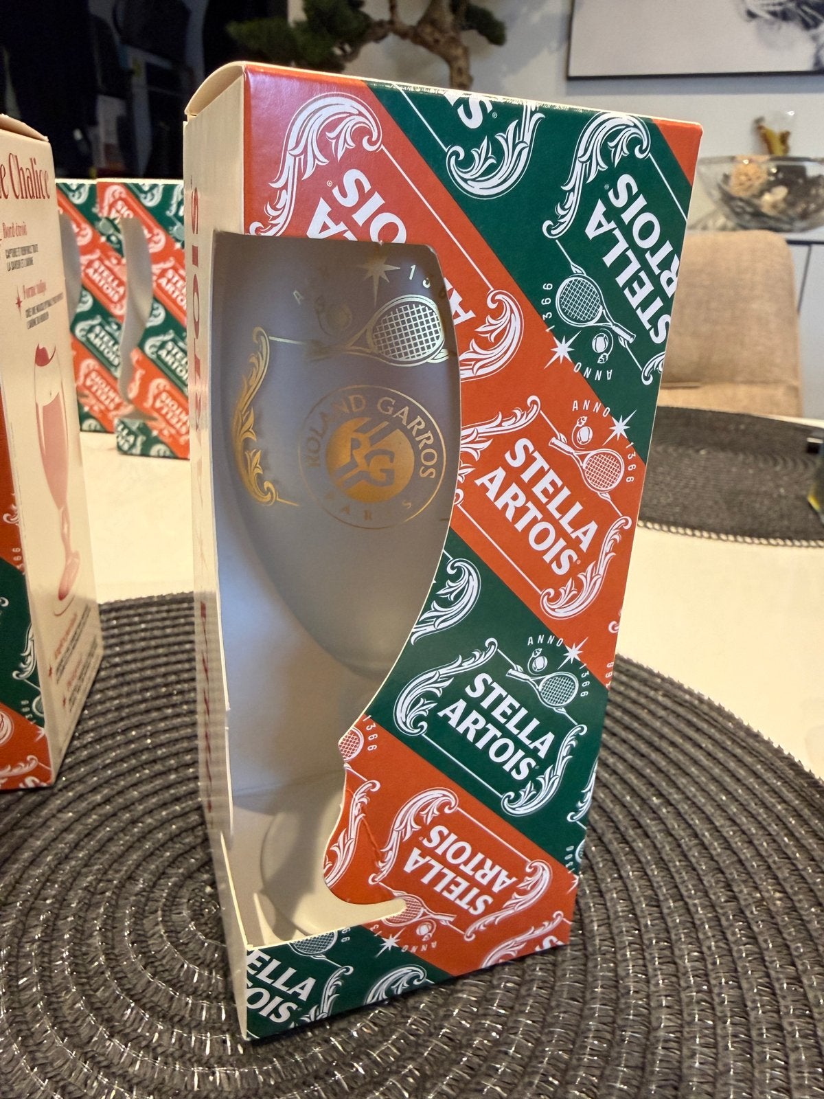 4 verres Stella Artois edition Roland garros, Ophalen, Nieuw, Stella Artois
