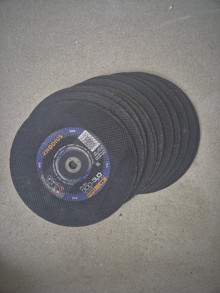 11x RHODIUS PROline doorslijpschijven 300 mm – Nieuw / Ongeb, Doe-het-zelf en Bouw, Ophalen, Nieuw, Rechte handslijpmachine