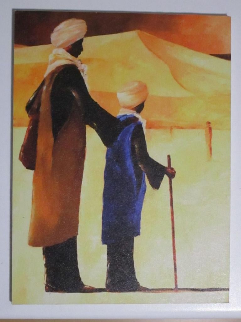 schilderij touareg, Antiek en Kunst, Ophalen of Verzenden