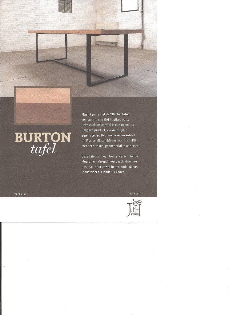 Grote massief houten bureeltafel, Gebruikt, 120 cm, Hout, 270 cm