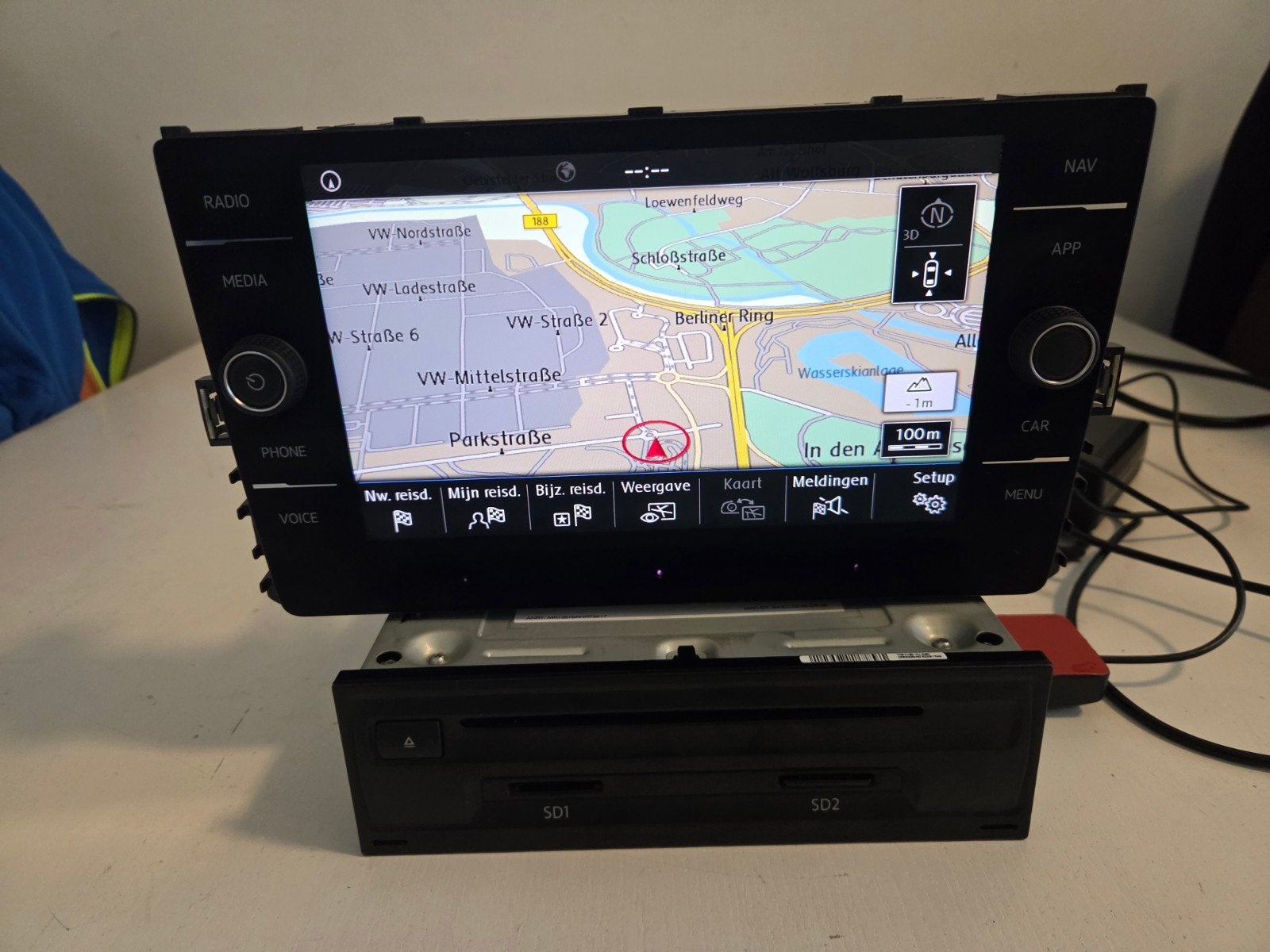 VW MIB2 8-inch infotainmentsysteem – MOST-aansluiting, Enlèvement ou Envoi