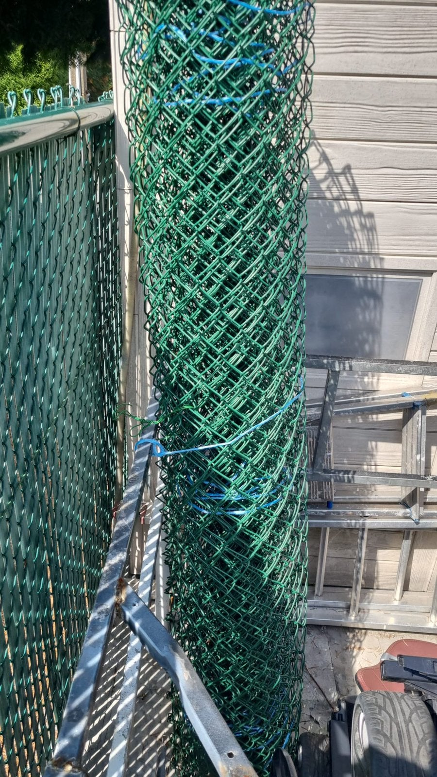 Rol groen tuingaas - ca. 5 tot 6 meter - Hoogte 180 cm, Tuin en Terras, Gaas en Draad, Ophalen, Zo goed als nieuw