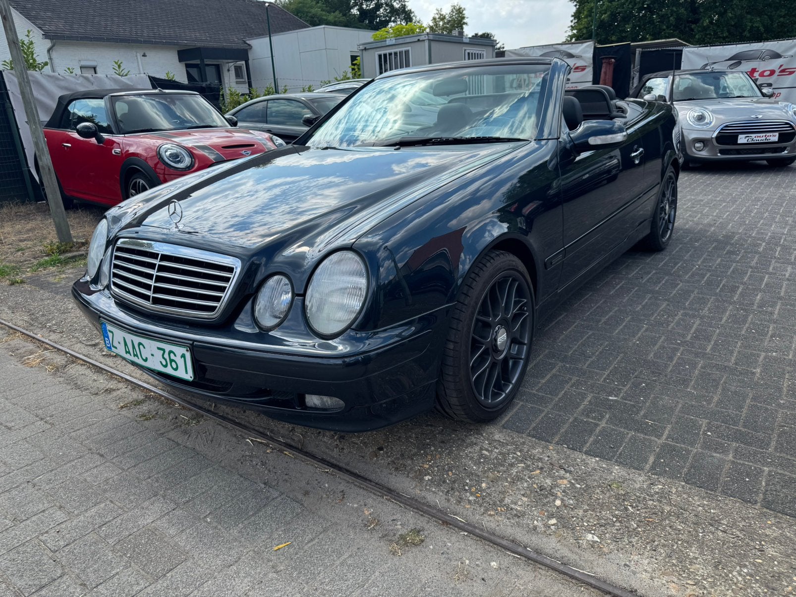 Mercedes CLK 200 cabrio, Auto's, Mercedes-Benz, Bedrijf, Te koop, CLK, ABS, Airbags, Airconditioning, Alarm, Boordcomputer, Centrale vergrendeling
