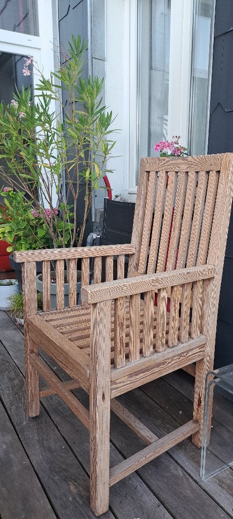 Chaise en bois massif d'intérieur ou d'extérieur, Comme neuf, Brun, Enlèvement, Bois