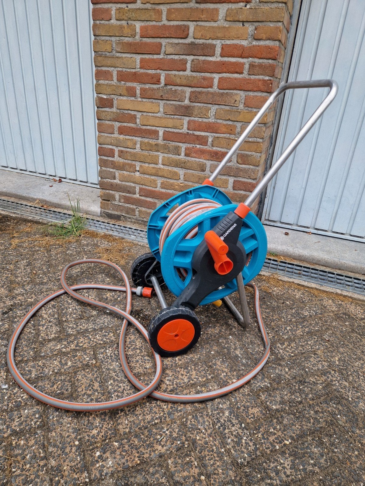 Tuinslanghaspel Gardena 20 meter, Ophalen, Tuinslanghaspel