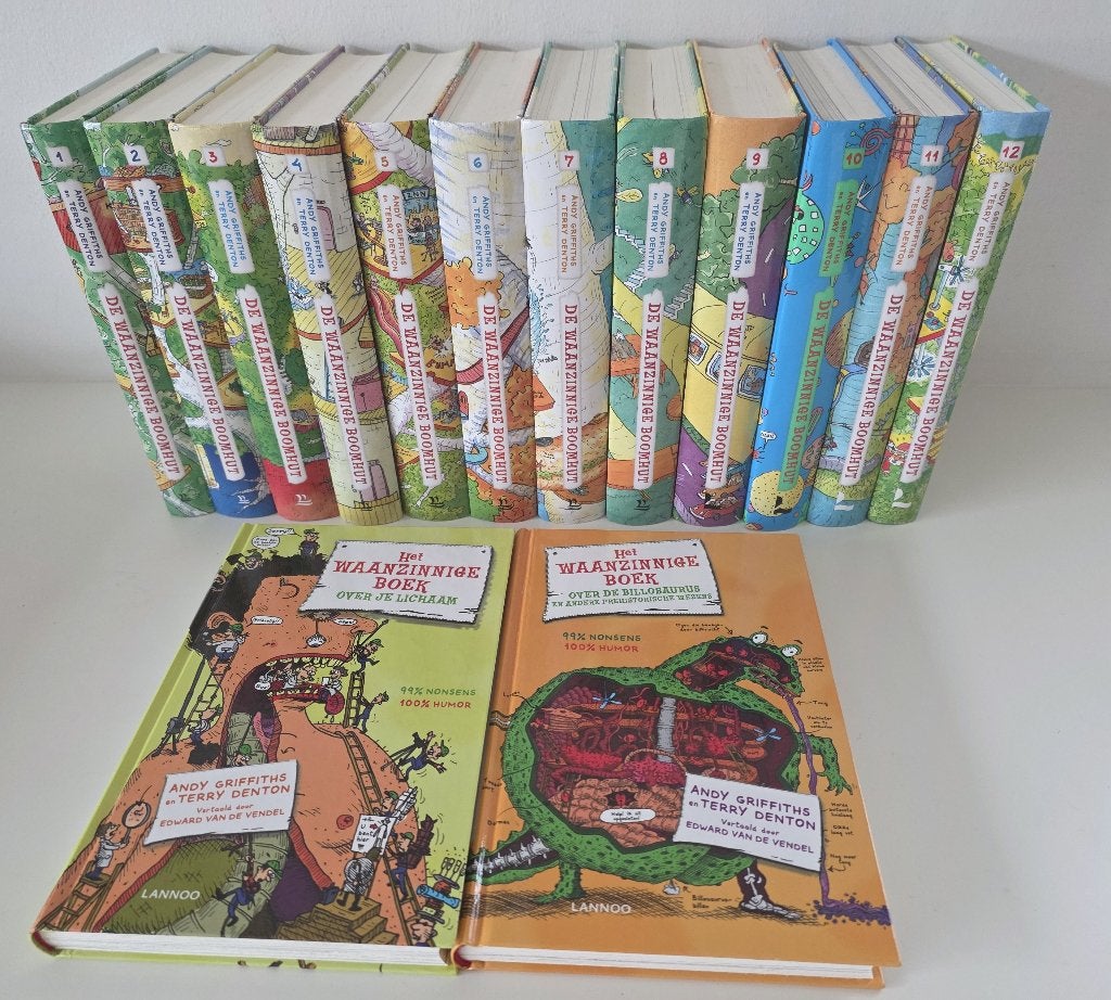 14 jeugdboeken : De Waanzinnige Boomhut, Boeken, Ophalen of Verzenden