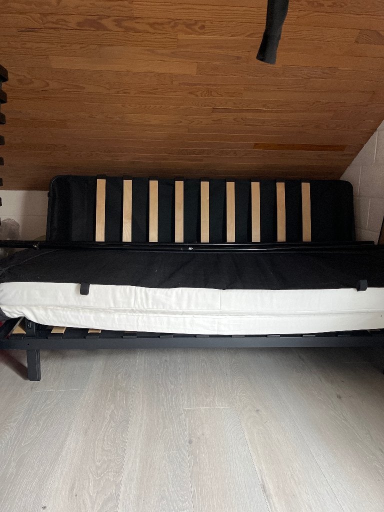 Slaapbank, Ophalen, 125 tot 150 cm, Driepersoons, Zo goed als nieuw