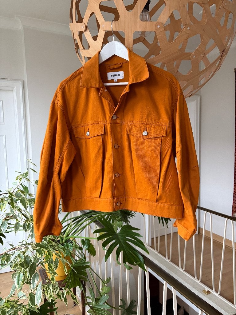 nieuw 🧡 Weekday Arezzo oversized jasje, mt S, Kleding | Dames, Nieuw, Ophalen of Verzenden, Maat 36 (S), Weekday
