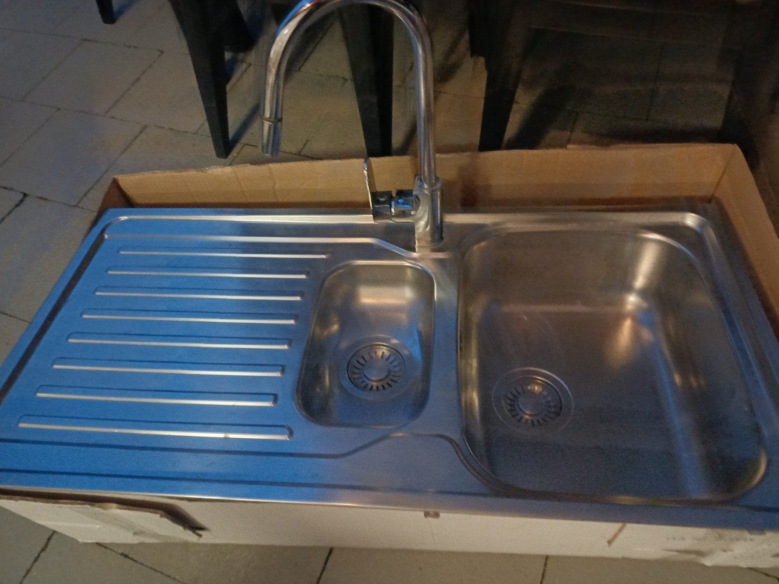 inox spoelbak met kraan, Ophalen, Gebruikt, Inox, Overige typen