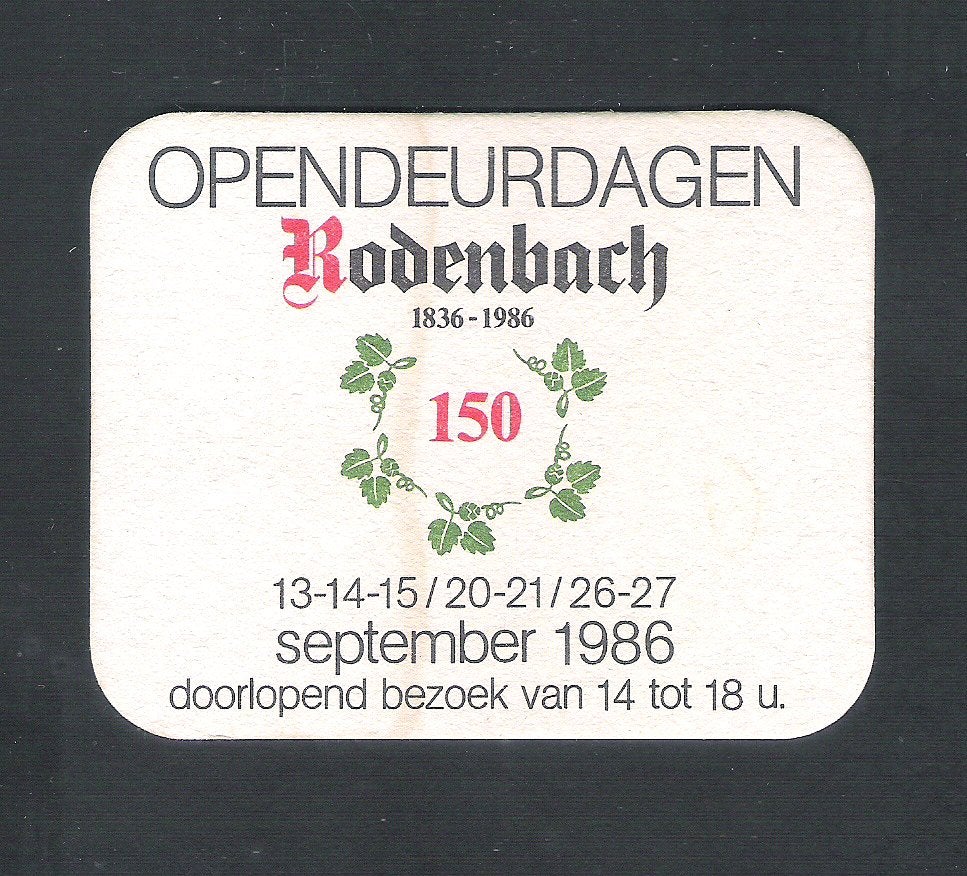 Tapis à bière - Rodenbach - 1594, Collections, Enlèvement ou Envoi