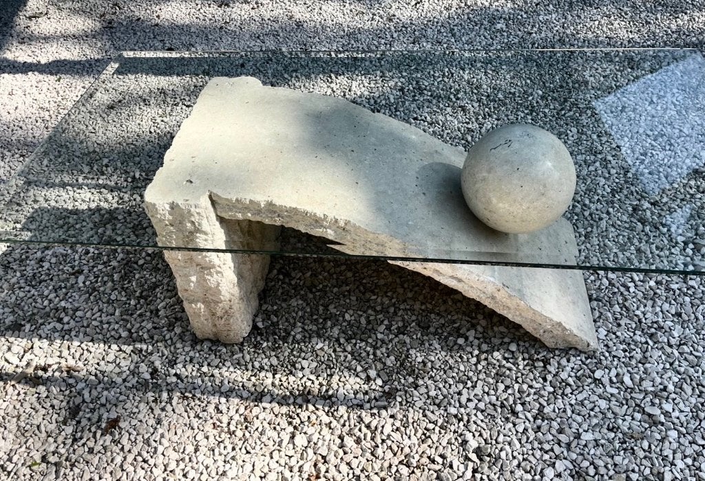 Design Mactan Natural Stone Coffee Table, Ophalen