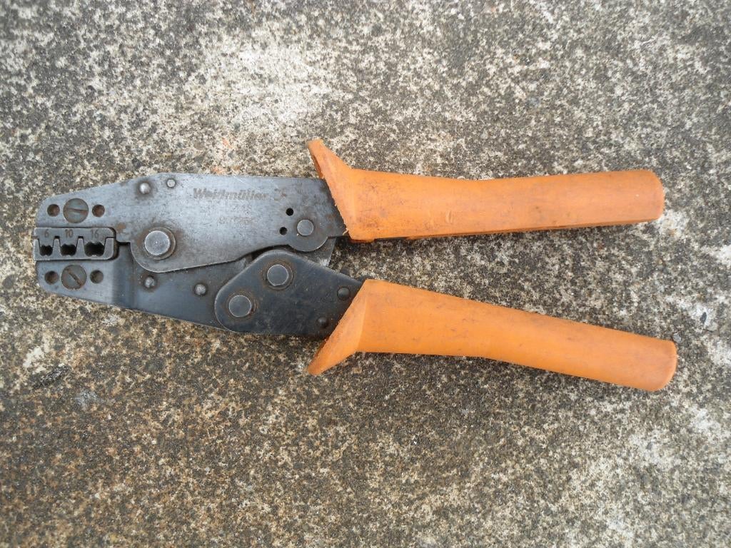 Weidmuller krimptang PZ 16., Enlèvement, Utilisé