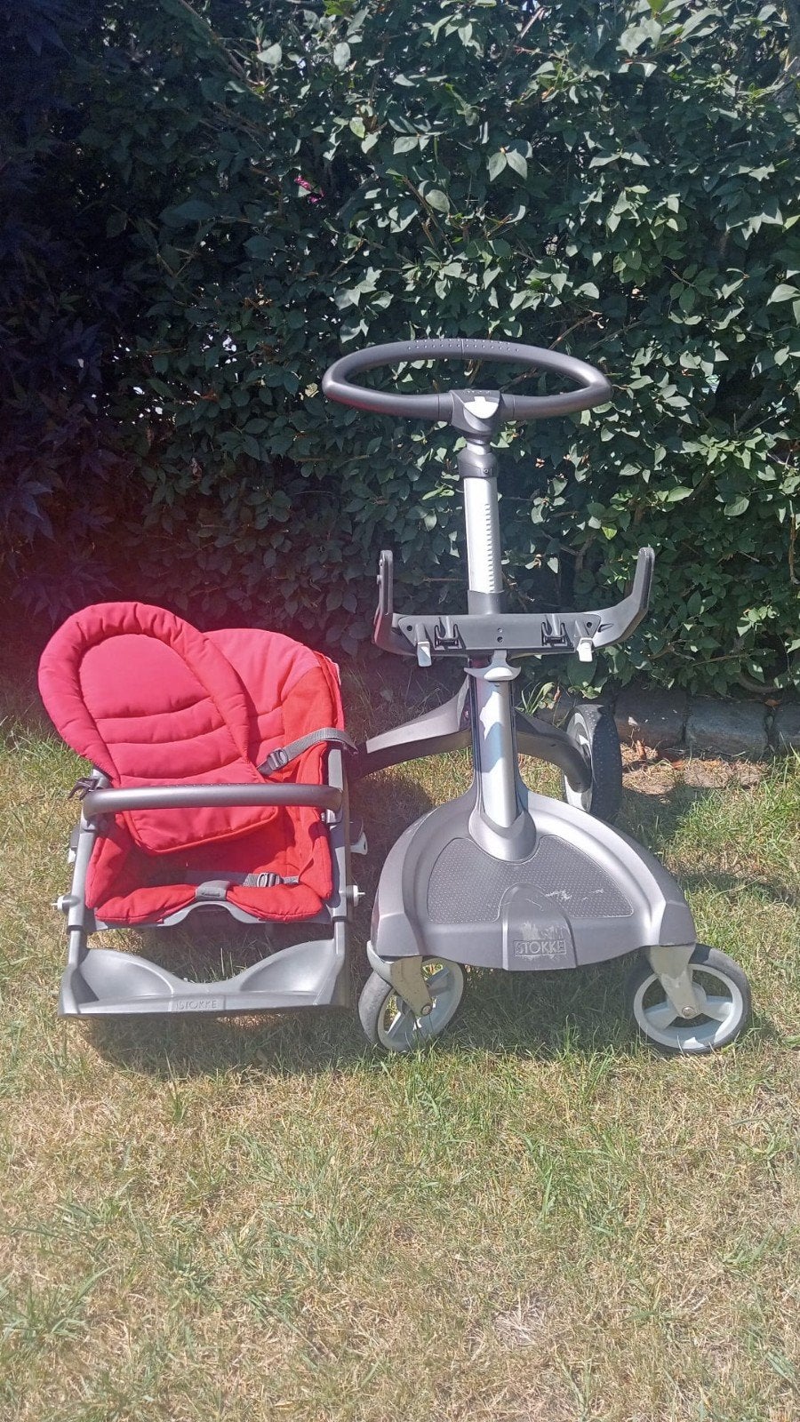 Stokke buggy met rode bekleding, Ophalen, Gebruikt, Overige merken