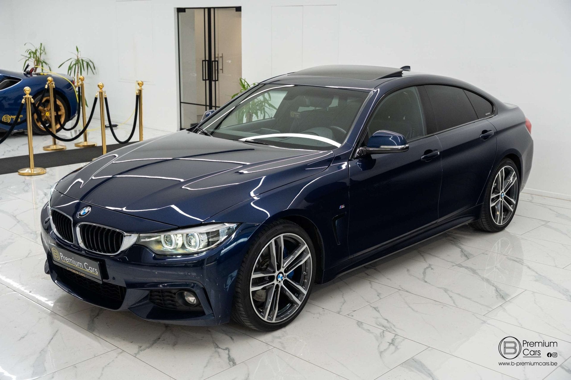 BMW 420 Da gran coupe M INDIVIDUAL/ Pano/Camera/Cruise, Auto's, Automaat, Dealer onderhouden, 4 cilinders, Blauw