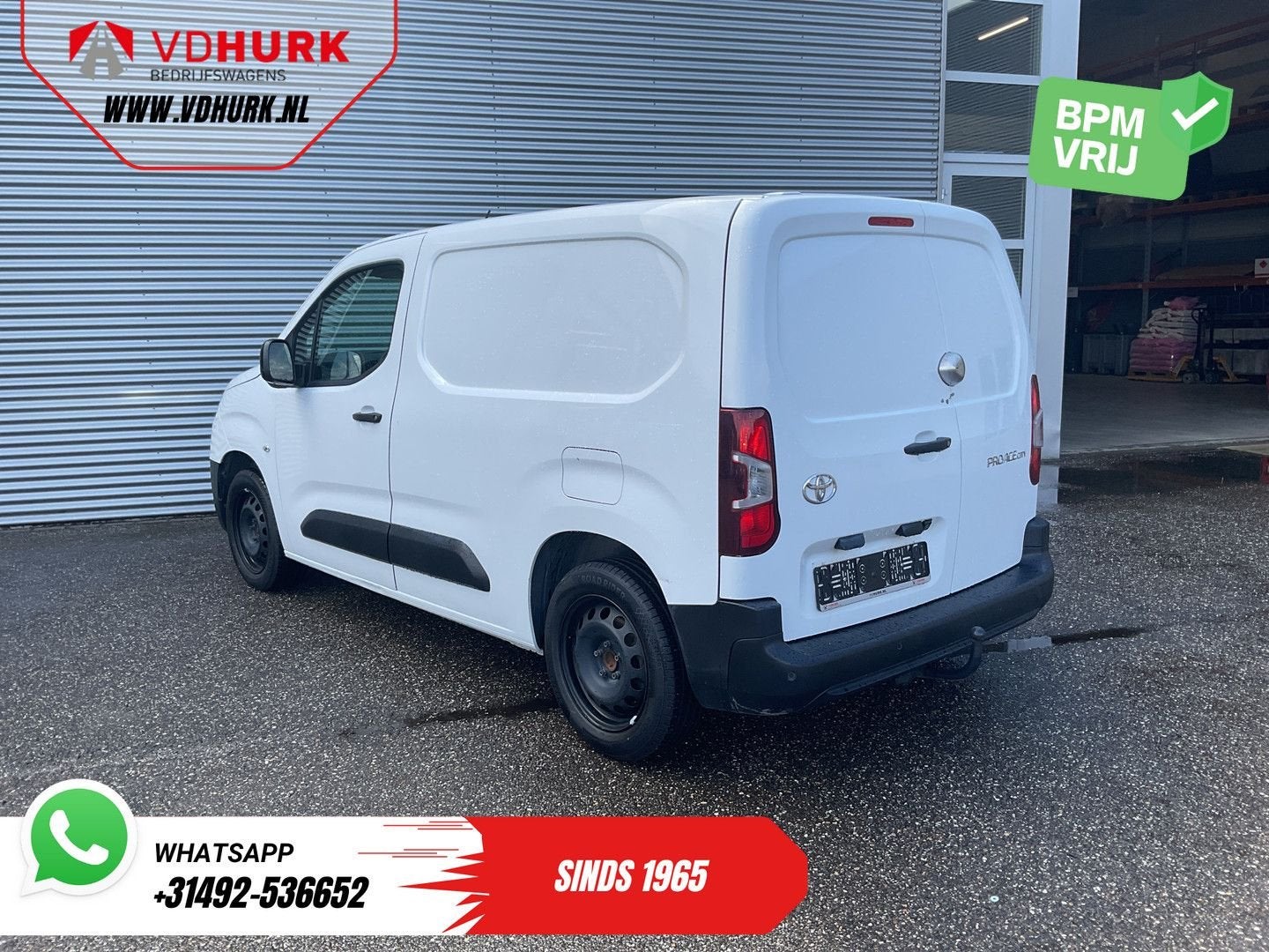 Toyota ProAce City 1.5 130 pk Aut. Carplay/ 3Pers./ Stoelver, Automaat, Wit, Bedrijf, Diesel