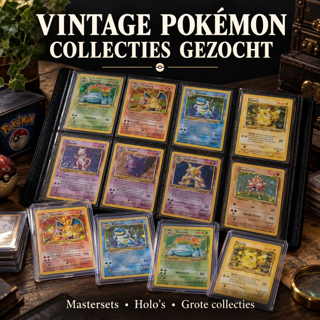 Gezocht: pokemon vintage kaarten, mastersets of collecties, Enlèvement ou Envoi