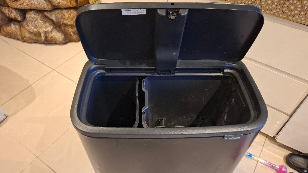 Brabantia prullenbak, Huis en Inrichting, Woonaccessoires | Prullenbakken, Ophalen, 50 – 75, Gebruikt, Metaal